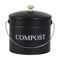 thumbnail image 1 of S SERENABLE Bac à Compost Filtre Contenant Intérieur pour Recyclage des Déchets Compost de Comptoir Noir, 1 of 9