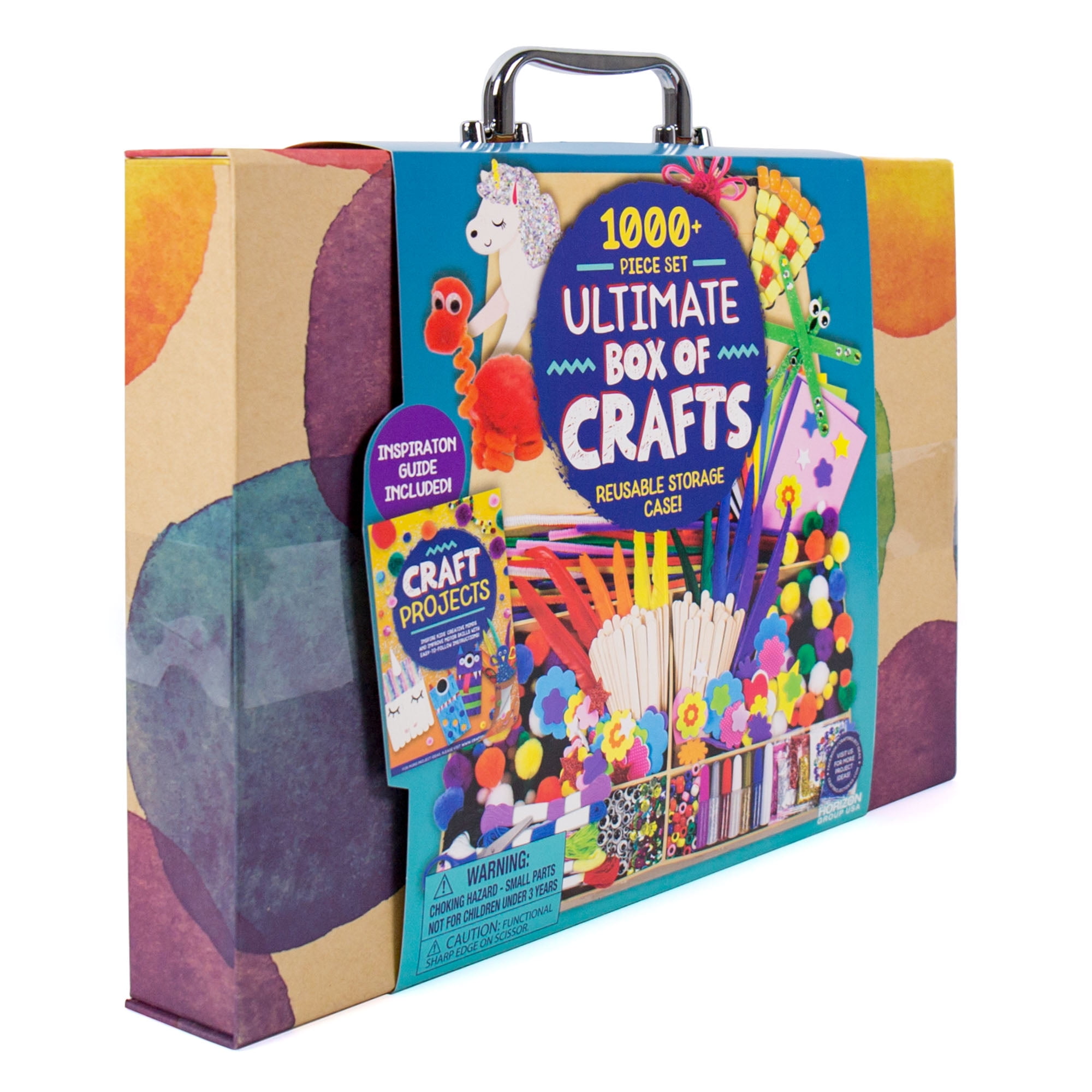  READY 2 LEARN Big Craft Combo Box - 800+ Pieces - 16 Projects  for Kids Ages 4-8 - All in One Craft Kit - Paper Bag Puppets, Dough  Creations and More! : Toys & Games