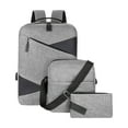 thumbnail image 1 of Nylon Notebook Business Commuting Travel Backpack Casual Men's Travel Three-piece Backpack, 1 of 1