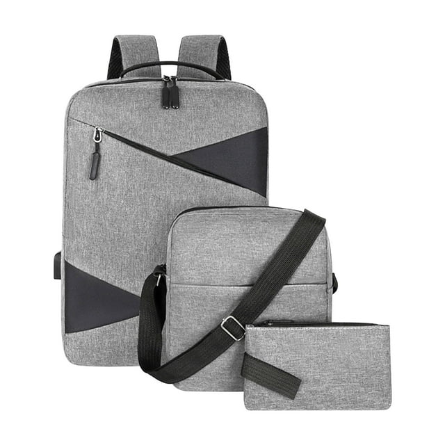 Sac à Dos de Voyage en Nylon, Sac de Déplacement Professionnel, Compartiment pour Ordinateur Portable + Tablette, Design Résistant à l'Eau, pour Hommes, Trajets Quotidiens, Matériau Durable, Capacité Extensible, Équipement de Voyage Urbain / Nylon, Gris