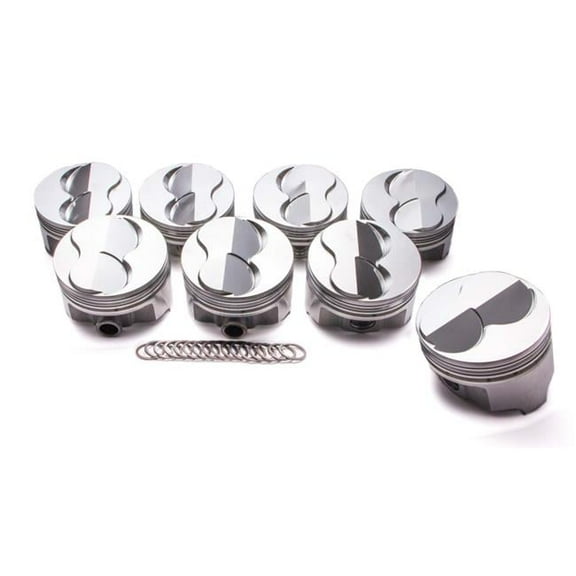 Icon Pistons IC793.040 Small Block Chevy Forged Domed Piston Set 4.04 in. Bore Plus 6.26CC