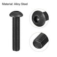 thumbnail image 4 of Uxcell M10x45mm Hex Socket Button Head Cap Bolts Screws Alloy Steel Black 5 Pack, 4 of 5