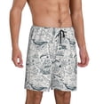 thumbnail image 2 of Fotbe Vintage Sailboats Pantalones Cortos de Pijama para Hombre, Ropa de Dormir, Pantalones de Pijama Cortos para Hombre-XX-Large, 2 of 6