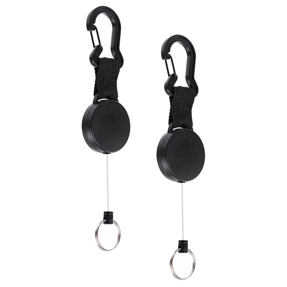 10 Pcs  Stretchable Key Ring Anti-lost Carabiner Key Chain Hanging Buckle Keychain Climbing Accessory