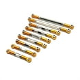 thumbnail image 2 of destyer 9 Pieces/Set RC Car Steering Tie Rod Pull Rods Automotive Upgrade Modified Accessories Replacement for WL Toy 12429 Gold, 2 of 6