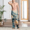 thumbnail image 4 of Salouo Mountain Lotus Serenity Print Pajama Pants for Men, Lounge Pants Elastic Waistband Casual Men's sleepwear Loungewear Sleep Pajama Pant -Small, 4 of 7