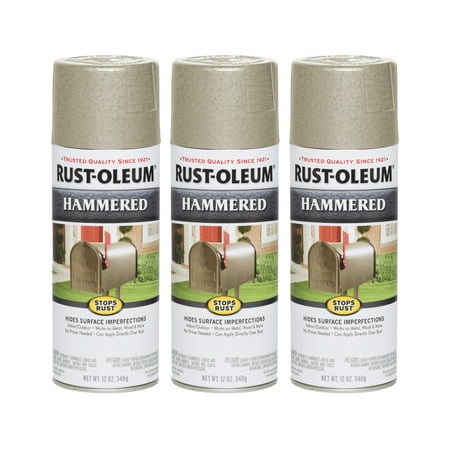 (3 Pack) Rust-Oleum Hammered Spray Paint (Best Way To Get Spray Paint Off Car)