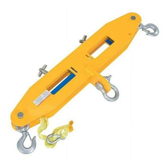 Vestil FLB-D-4 4000 lbs 40 x 4.87 x 17.06 in. Steel Forklift Lifting Beam - Yellow