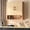 Natural-Chevron Pattern, variant on Hironpal Wall Mounted Bathroom Cabinet Storage with Open Shelf,Over the Toilet Cabinet for Bathroom,Chevron Pattern,White