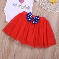 thumbnail image 6 of Independence Day Newborn Girls Clothes Baby First Fourth of July Outfits Short Sleeve Romper Tutu Skirts Set 2 Pieces, 6 of 8
