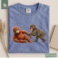 thumbnail image 4 of Monkey Punch Shirt, Monkey Punch Graphic Tee, Animal Lover Mother Gift, Mothers Day T-Shirt, Viral Mama Gift Idea, Cozy Mom, 4 of 6