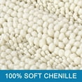 thumbnail image 3 of Cream Bathroom Rug Bath Rugs Set of 2, Thick Soft Striped Shaggy Chenille Bath Mats for Bathroom Non Slip, Dry Fast Extra Large Bathroom Rugs(20" x 32"/17" x 24"), 3 of 6