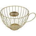 thumbnail image 3 of Coffee Pod Holders - Cup Holder - Kpod Storage Organizer for Counter Coffee - Golden Color, 3 of 4