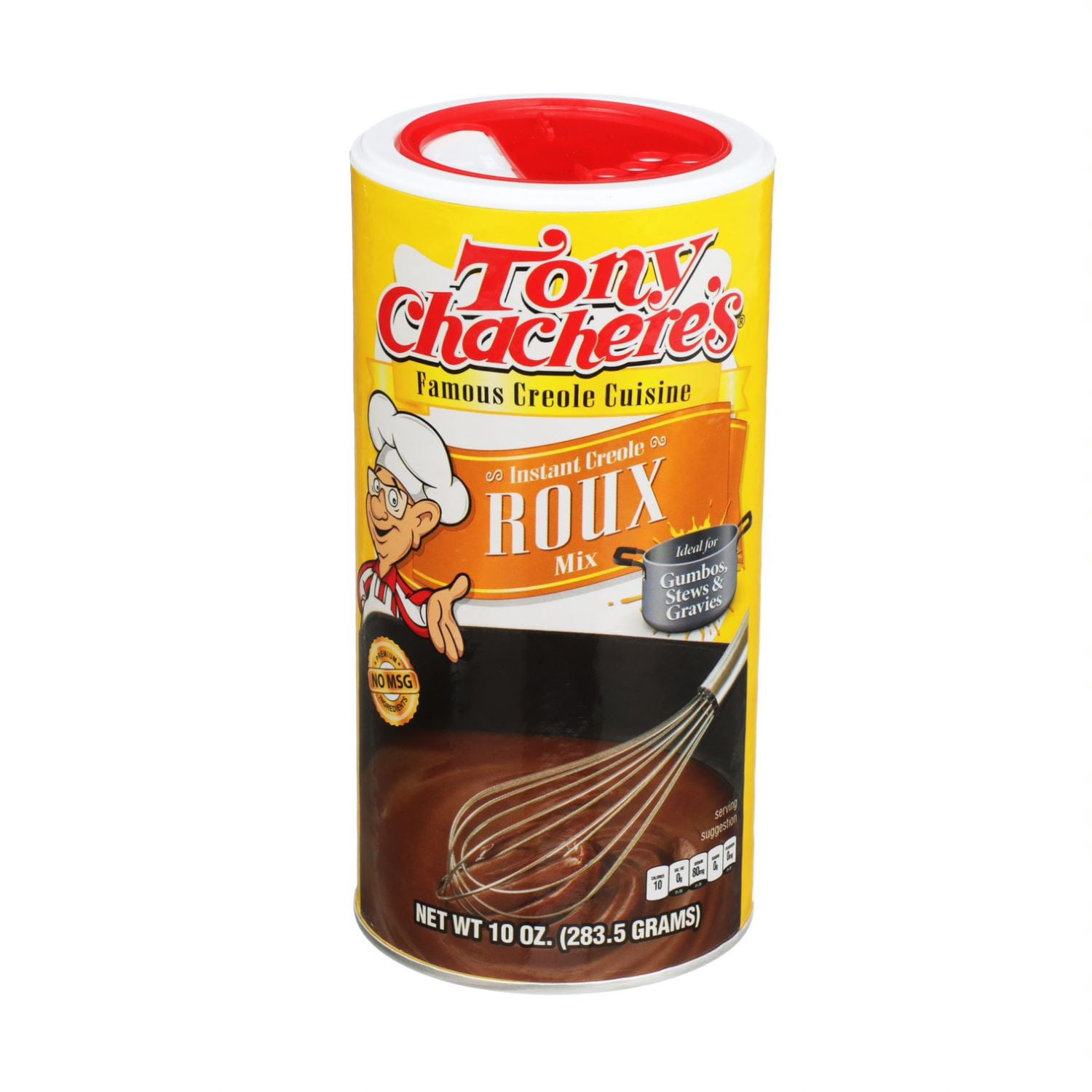 (2 pack) Tony Chachere’s, Roux, Cajun, Instant 10 oz, Shelf Stable, Nut Free, No MSG