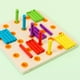 thumbnail image 5 of Juguete de tablero de madera para enhebrar con cuerdas para niños, juguete de aprendizaje de habilidades para la vida Likrtyny juguetes de los niños, 5 of 9