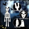 thumbnail image 5 of Halloween Hanging Ghost,Hanging Skeleton Ghost, Halloween Party Decoration, Hanging Skull Horror Ghost for Haunted House Entrance Decoration, Patio Lawn Garden Indoor/Outdoor Decoration, 5 of 7