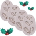 thumbnail image 1 of Molde de hoja de acebo, molde de silicona de acebo navideño, molde de arcilla polimérica para decoración de pasteles y magdalenas, artesanía de Chocolate, fabricación de pasta de goma Adepaton JQWJ172, 1 of 7