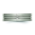 thumbnail image 3 of Titanium Grooved 6mm Brushed and Polished Band Size 13, 3 of 6