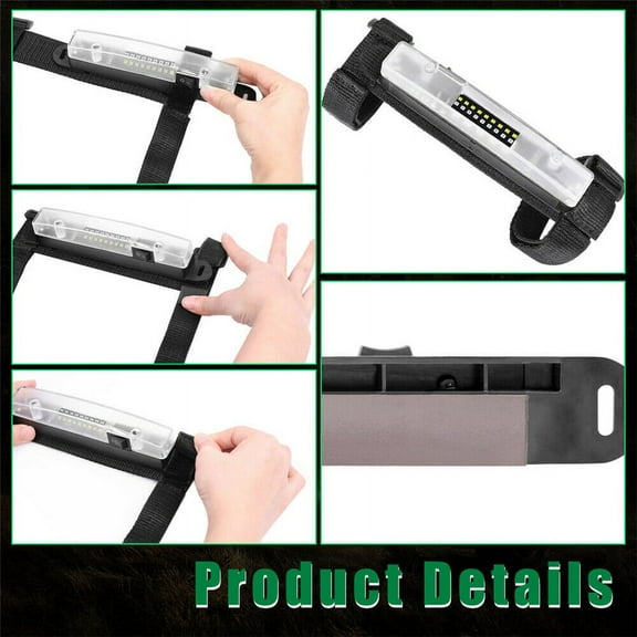 Acaigel Universal Red & Green Interior Roll Bar Mount Dome Light Led Light For Utv Atv Polaris Rzr Golf Cart