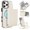 White, variant on For Apple iPhone 11 Pro Max RFID Blocking Wallet Case Magnetic Flip Cover Multi-Card Slots Detachable Shoulder Strap And Wrist Strap,White,For iPhone 11 Pro Max