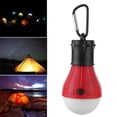 thumbnail image 3 of Lámpara colgante de tienda 3LED 3 modos SOS Luz de bombilla de mosquetón de emergencia (Rojo), 3 of 6