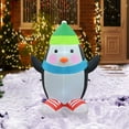 thumbnail image 3 of Jeco Giant Weather Resistant Polyester Inflatable LED Christmas Penguin, 3 of 3