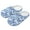 Blue Butterfly Tie-dye, variant on Funny Bee Print Slippers for Women Memory Foam House Bedroom Closed Toe Indoor Slipper Shoes Comfy Trendy Gift Slippers, Size 6-7