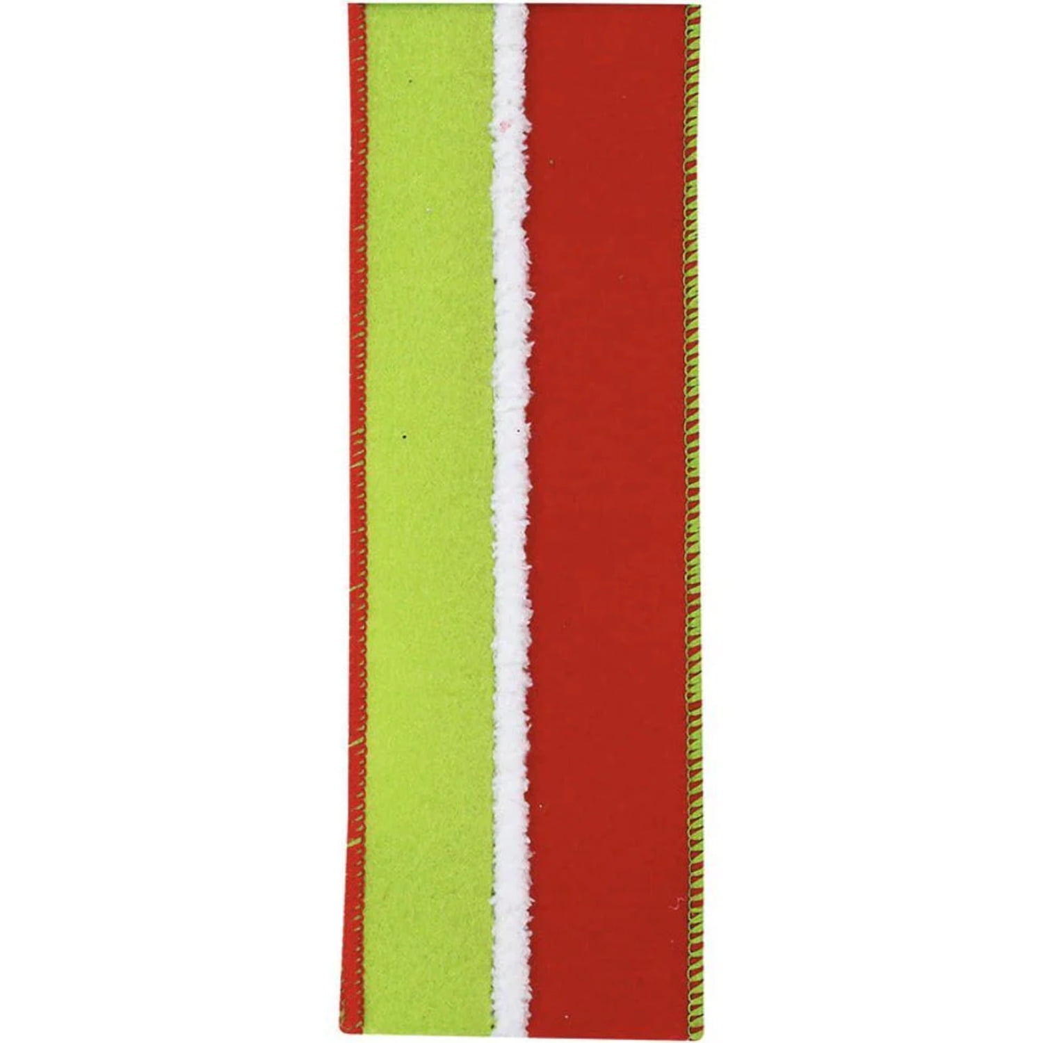 Reliant Ribbon - 93650W-985-40F, Ribbon, Red/green, 2-1/2 Inch, 10 Yards