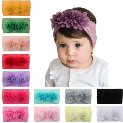 baby flower headbands walmart