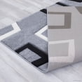 thumbnail image 7 of Allstar Grey Modern Geometric square Black and White design Area Rug (5' 2" x 7' 2"), 7 of 7