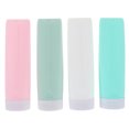 thumbnail image 1 of GOOHOCHY 4 botellas de cosméticos creativas, reutilizables, para viajes, para exteriores (colores surtidos), 1 of 7