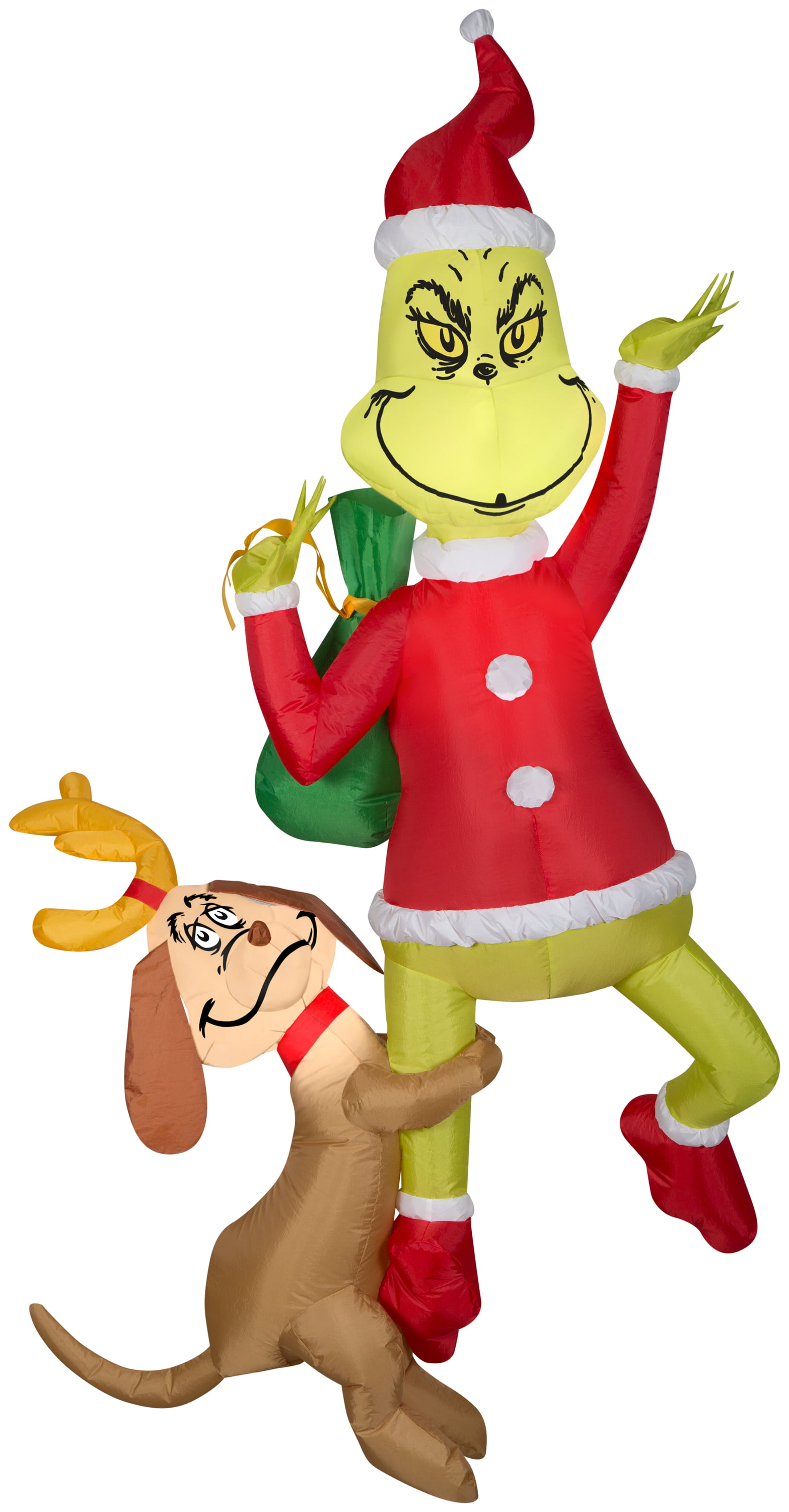 New Gemmy Christmas 4' Green Grinch Lighted Airblown/Inflatable Yard Decoration 