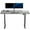 Dark Gray/Black, variant on VIVO Electric 60” x 30” Stand Up Desk, Black Table Top, Black Frame