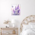 thumbnail image 4 of Lavender Wall Art for Living Room,Purple Floral and Butterfly Pictures Wall Decor Country Flower Nature Plant Framed Canvas Wall Art for Bedroom Bathroom Home Decor,16L X 12W inches, 4 of 6