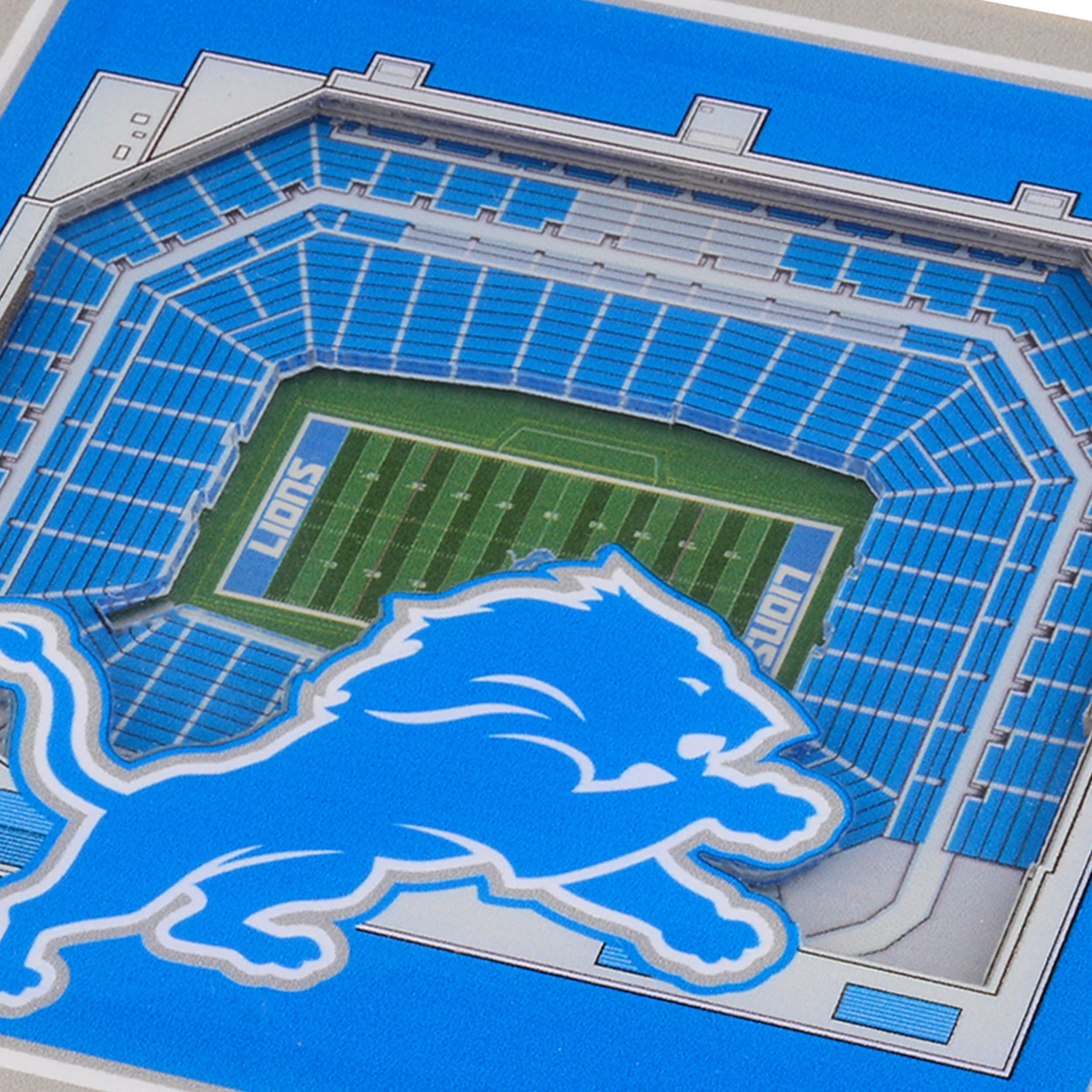 YouTheFan NFL Detroit Lions Stadiumview Cribbage