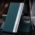 thumbnail image 2 of Thin Slim Flip Case for Xiaomi Redmi A1 with Stand, Business PU Leather Shockproof Protective Phone Cover Case for Xiaomi Redmi A1 CX Green, 2 of 11