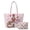 Christmas Nutcracker Ballerina, variant on Purses and Handbags Set for Travel Daily, Portable Large Capacity Shopper Handbag 2 Piece Women's Quilted Bag Sunflower