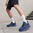 thumbnail image 7 of AMANSSE Walking Shoes for Men Non Slip Running Shoes Lightweight Breathable Sock Shoes Workout Gym Fashion Sneakers Navy Blue Size 14, 7 of 7