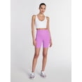 thumbnail image 2 of Athletic Works Women's and Women's Plus High Rise Bike Shorts, 7" Inseam, Size XS-4X, 2 of 5