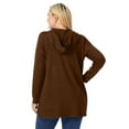 thumbnail image 2 of Woman Within Plus Size Waffle-Thermal Hoodie, 2 of 6