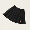 thumbnail image 3 of Posijego Girls Pleated Skirts Embroidered Strawberry High Waisted Skirt School Uniform Skirts for Little Girls, 3 of 5