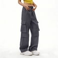 thumbnail image 7 of RYDCOT Women's Hiking Pants Quick Dry Lightweight Cargo Pants Water Resistant Multi Pockets Golf Travel Work Camping Dark Gray, 7 of 7