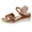 Brown, variant on Women's Wedge Sandals Fashion Color Block Band Open Toe Platform Espadrilles Adjustable Ankle Strap Summer Wedges Heels Black Size 6