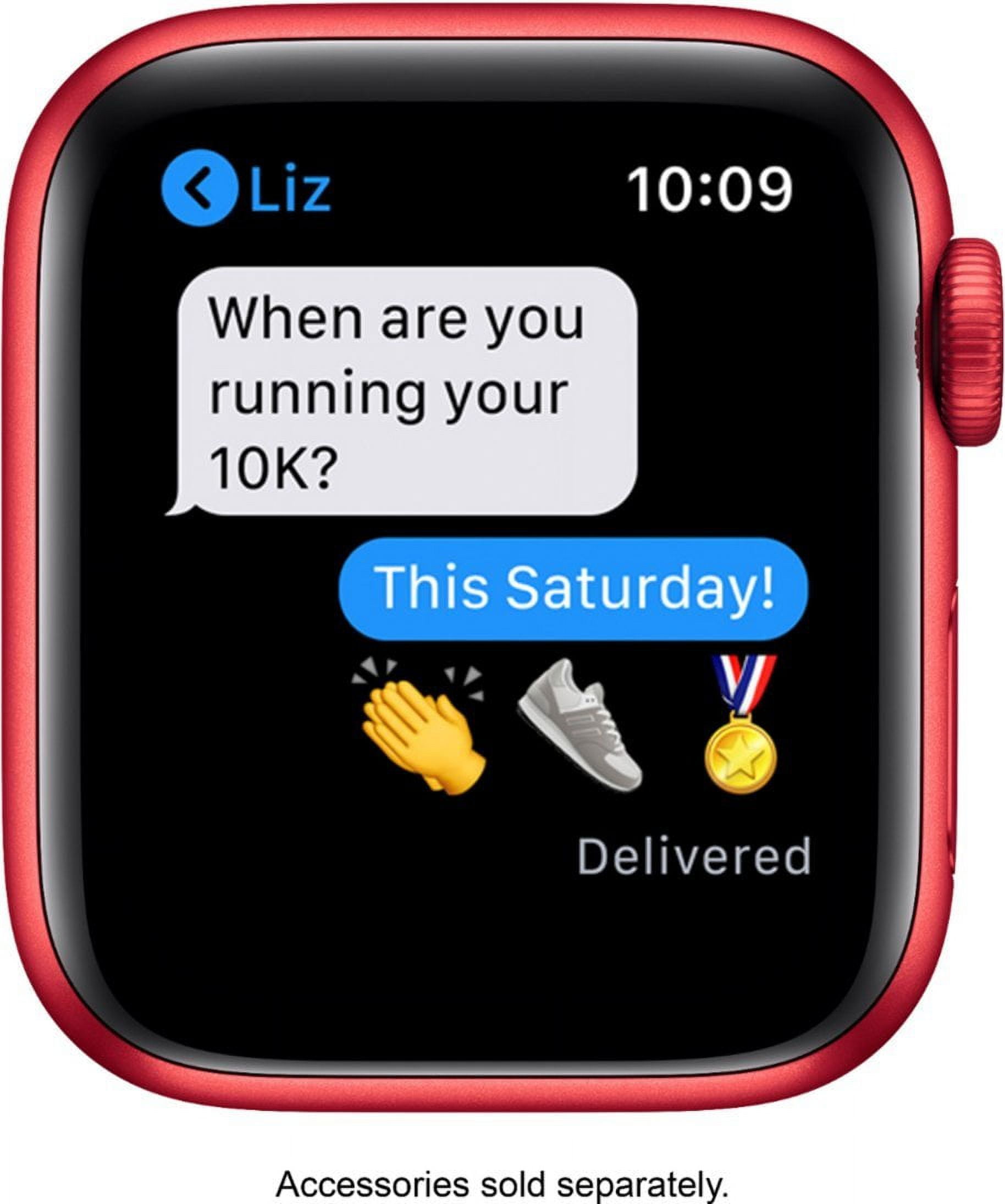 Restored Apple Watch Gen 6 Series 6 40mm (PRODUCT)RED Aluminum - (PRODUCT)RED Sport Band M00A3LL/A (Refurbished)