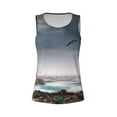 thumbnail image 4 of Gaeub 3d Lighthouse in the Surf Women's Workout Tank Tops Lightweight Sleeveless Shirts for Women for Athletic Running Tennis Yoga - Large, 4 of 9