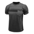thumbnail image 3 of yillto Big and Tall Shirts for Men Crew Neck Short Sleeve Summer T Shirts Casual Pocket Tee M-4XL, 3 of 6