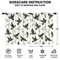thumbnail image 2 of Blackout Kids Curtains,Black and White Hummingbird Childrens Insulated Curtains Set Of 2,Bedroom Essentials,Toddler Room Decor 42x54in(106x137cm), 2 of 4