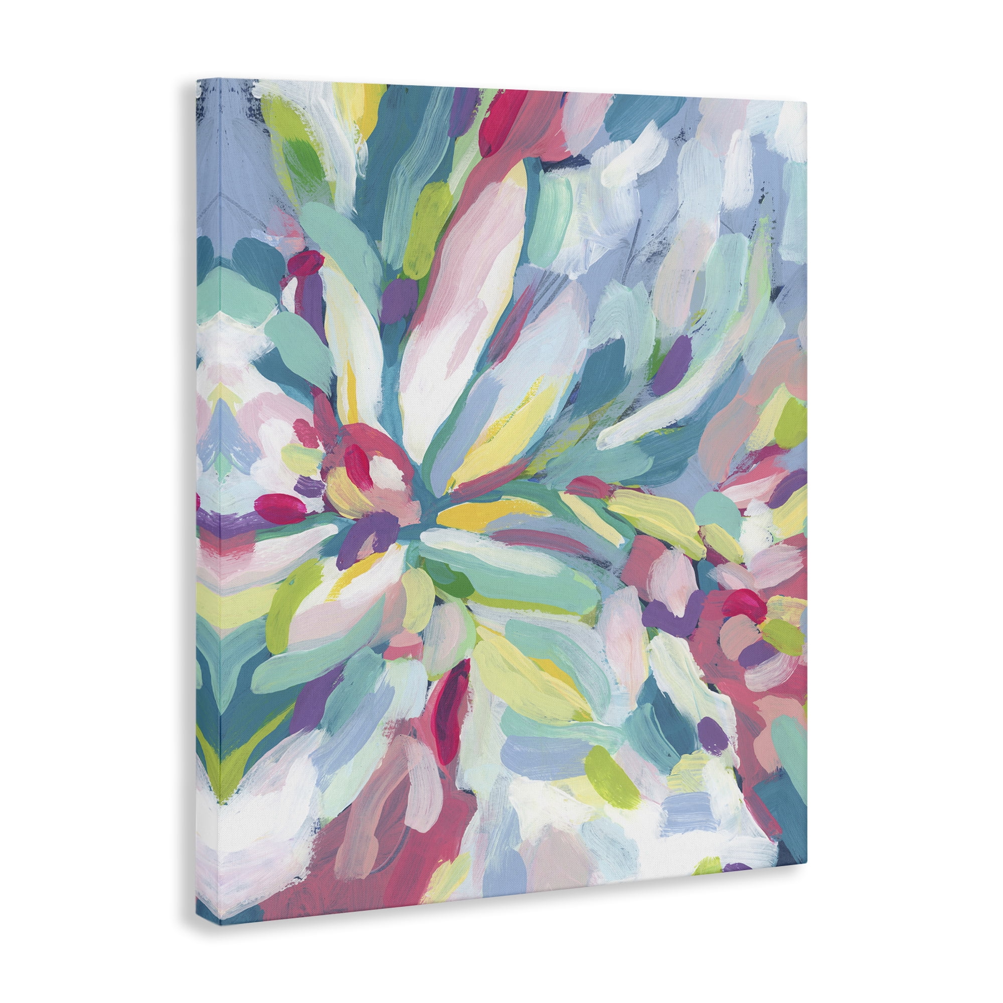 Stupell Industries Centric Paint Strokes Abstract Painting Wrapped Canvas Art Print Wall Art, 30 x 40