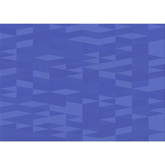 Ahgly Company Indoor Rectangle Patterned Blue Ribbon Blue Area Rugs, 5' x 7'