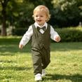 thumbnail image 2 of Ruiwill Outfits For Boys Newborn Solid Color Tops And Pants Set Fall Winter Long Sleeve Boys Two Piece Outfit, 2 of 9